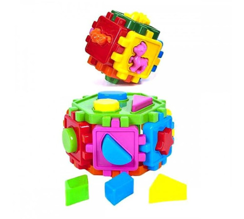 Логический сортер-шестригранник/ куб "ЯУ" (50-106)